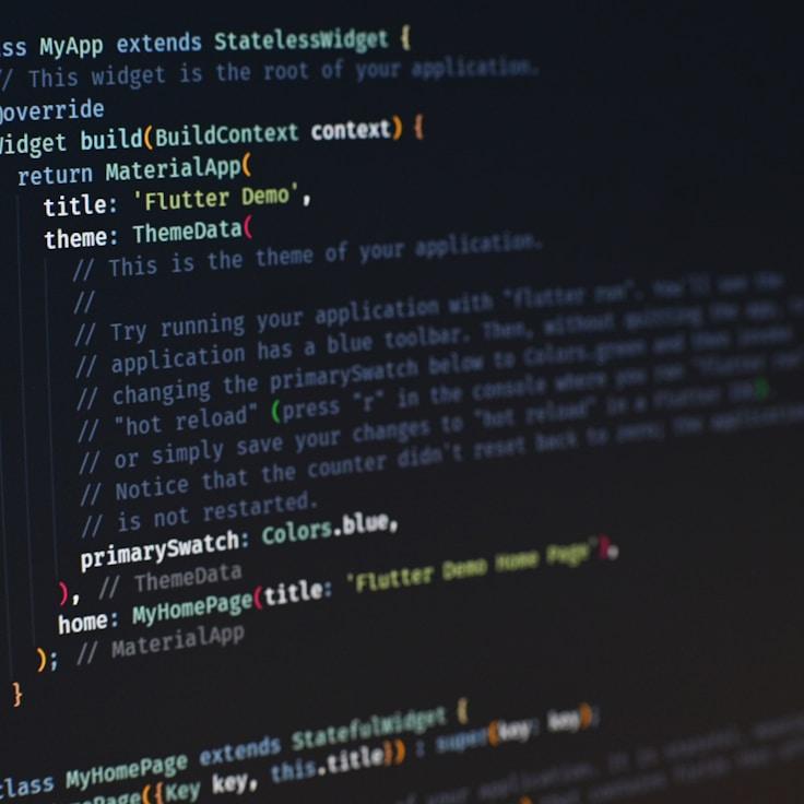 Mobile app development process showing collaborative team environment